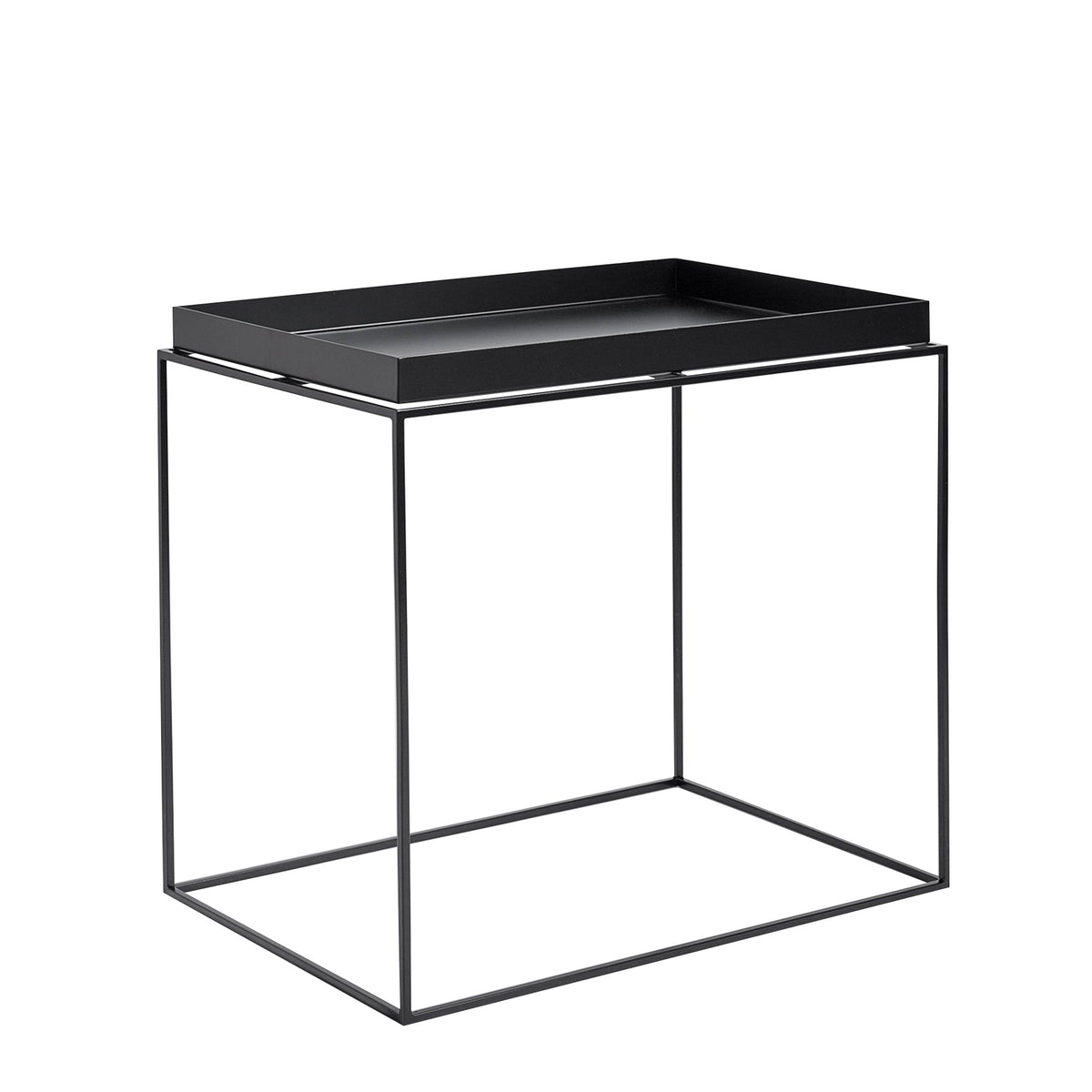 HAY Tray pöytä 40x60 musta - Laatukaluste