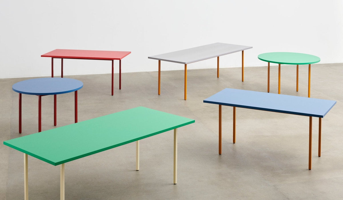 HAY Two-Colour pöytä 160x80 sininen/punainen - Laatukaluste