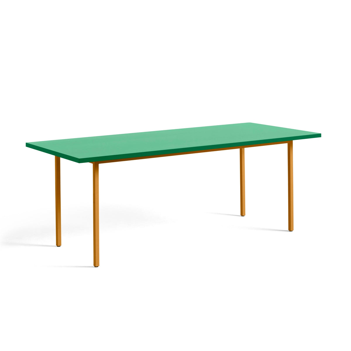 HAY Two-Colour pöytä 200x90 vihreä/okra - Laatukaluste