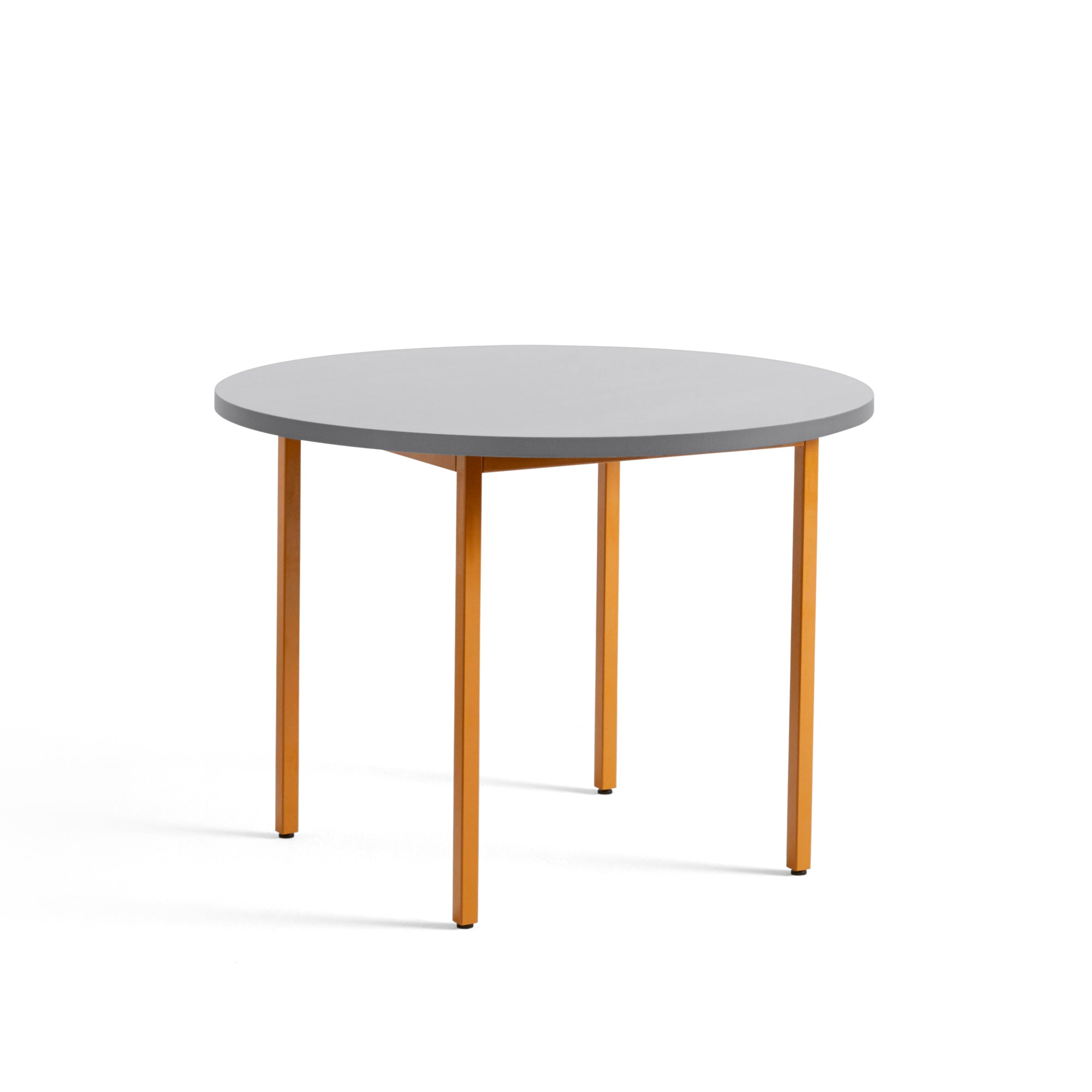 HAY Two-Colour pöytä Ø105 harmaa/okra - Laatukaluste