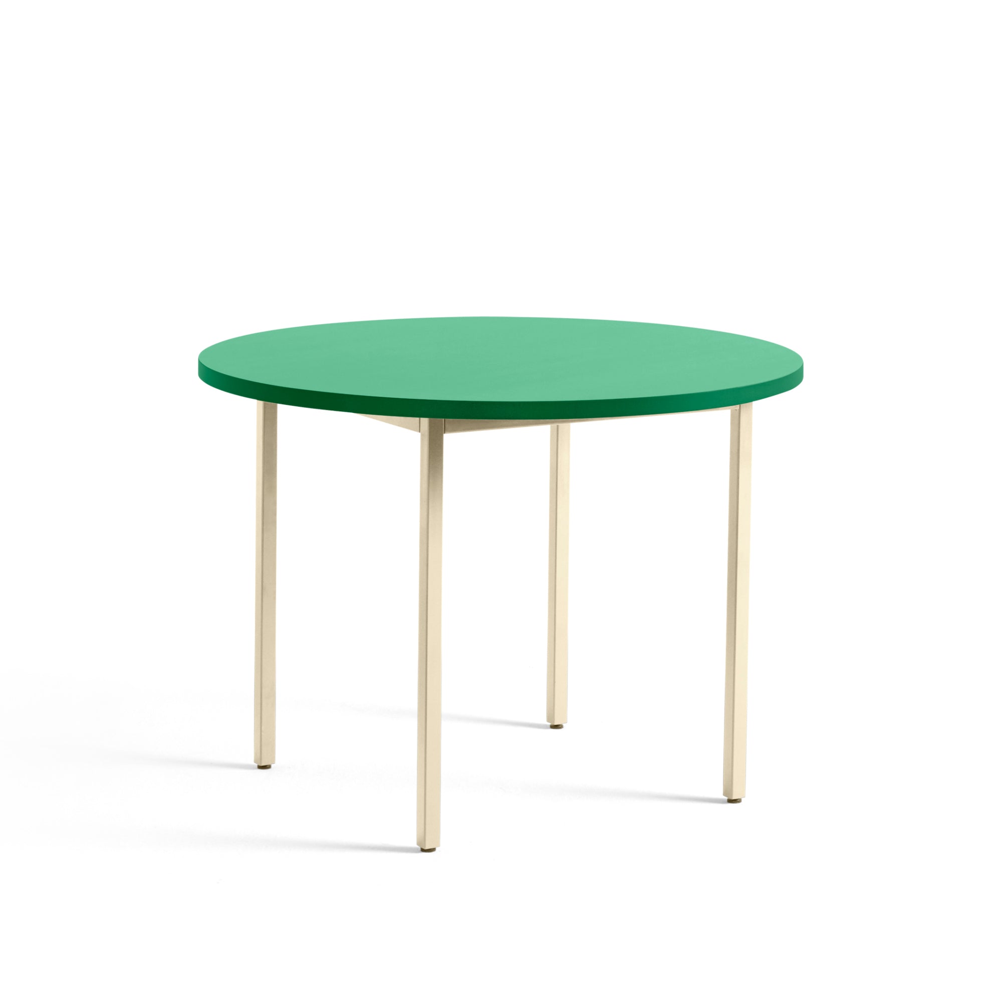 HAY Two-Colour pöytä Ø105 vihreä/ivory - Laatukaluste