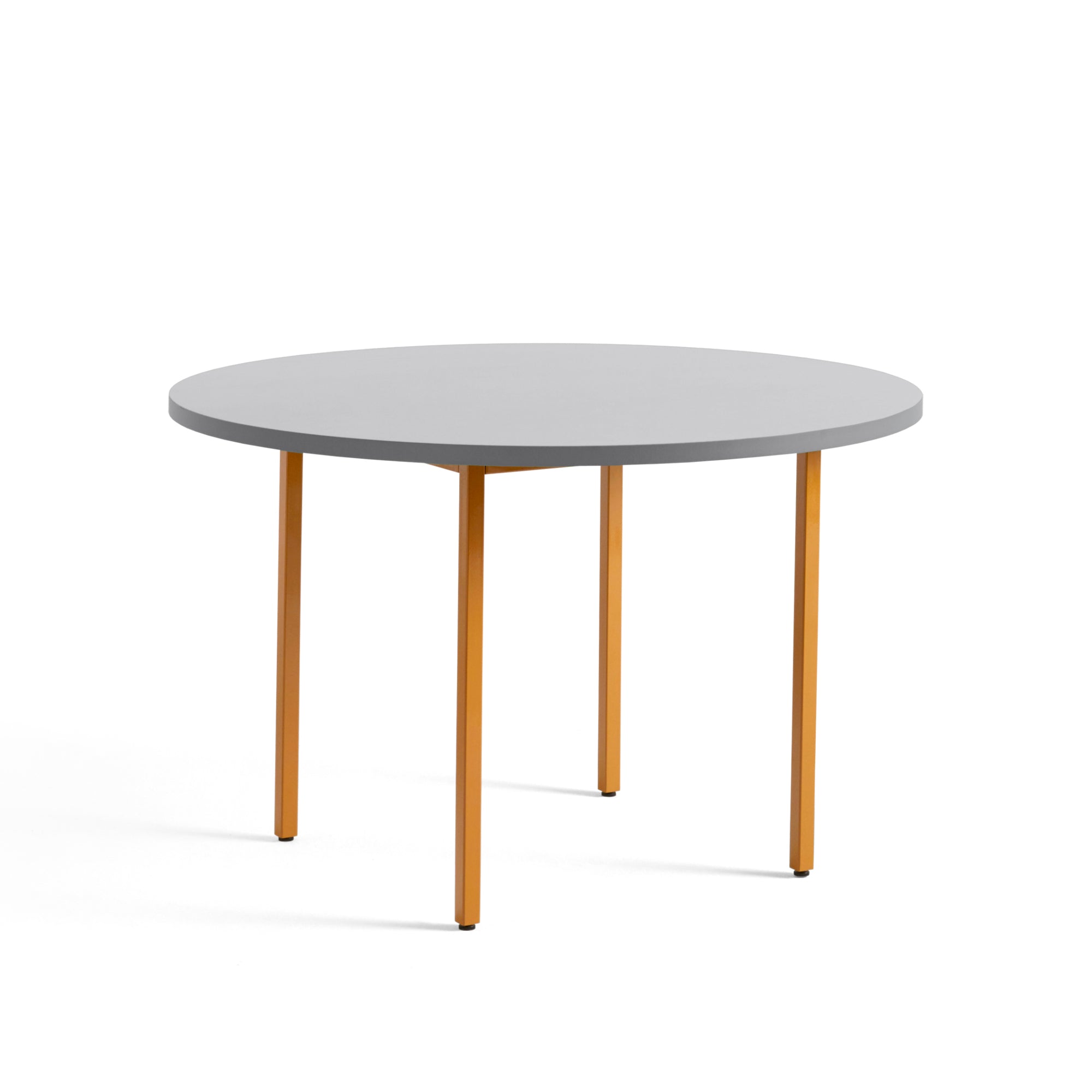 HAY Two-Colour pöytä Ø120 harmaa/okra - Laatukaluste
