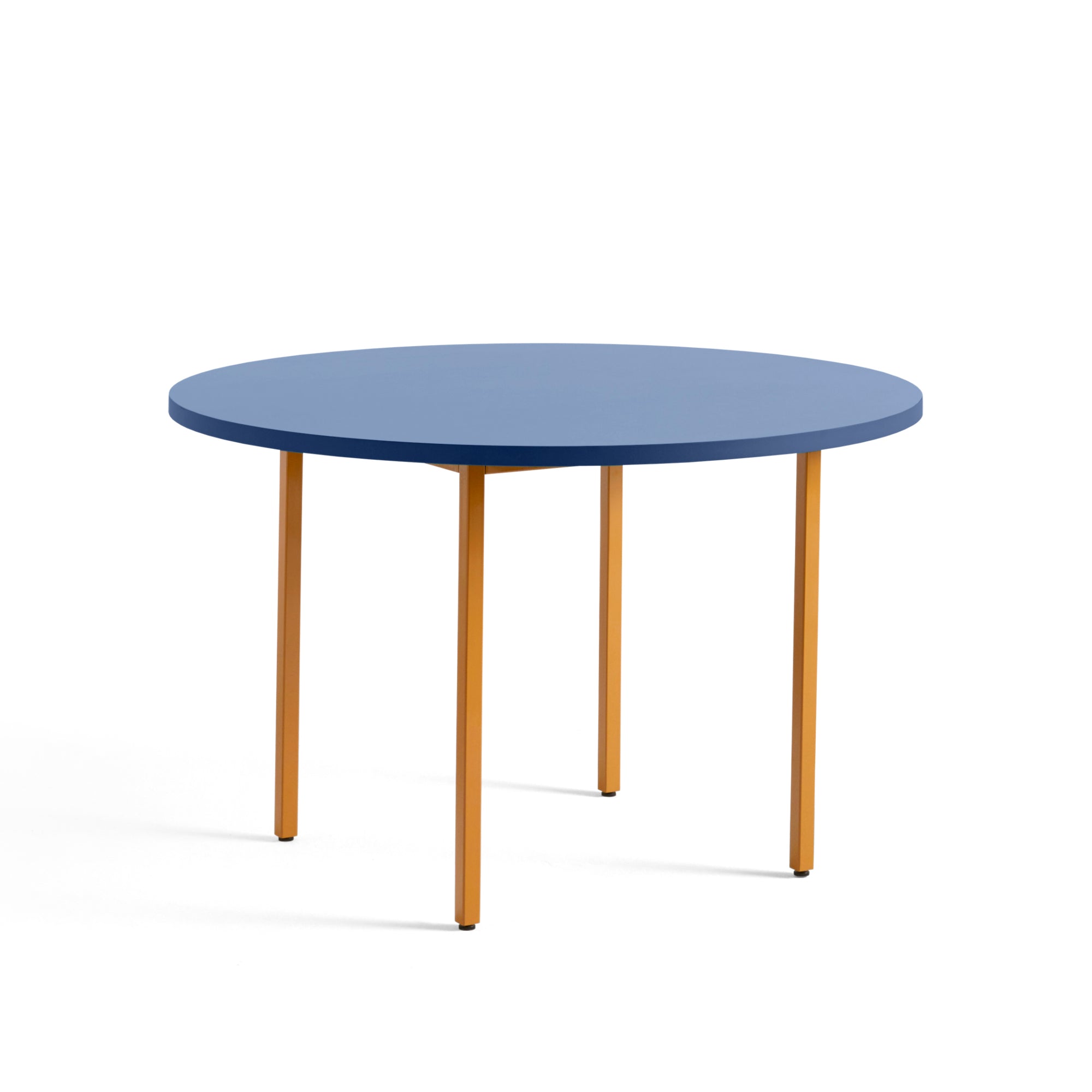 HAY Two-Colour pöytä Ø120 sininen/okra - Laatukaluste