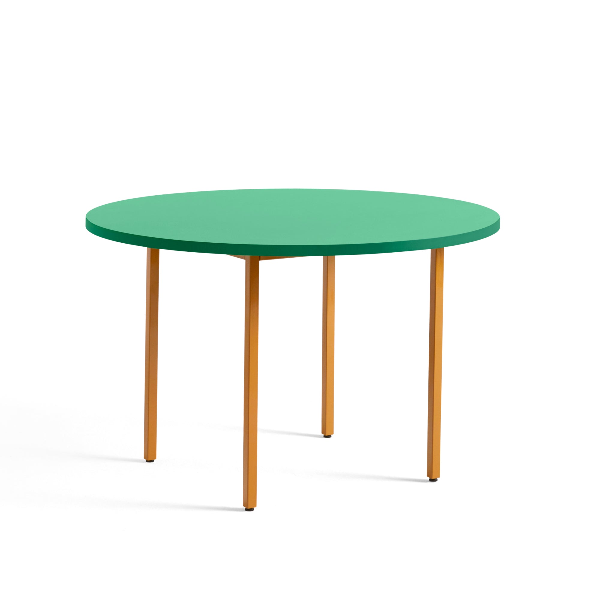 HAY Two-Colour pöytä Ø120 vihreä/okra - Laatukaluste