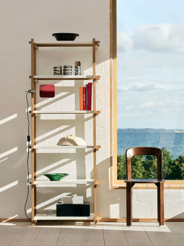 HAY Woody 2.0 Column High hyllykkö tammi/luonnonvalkoinen HAY