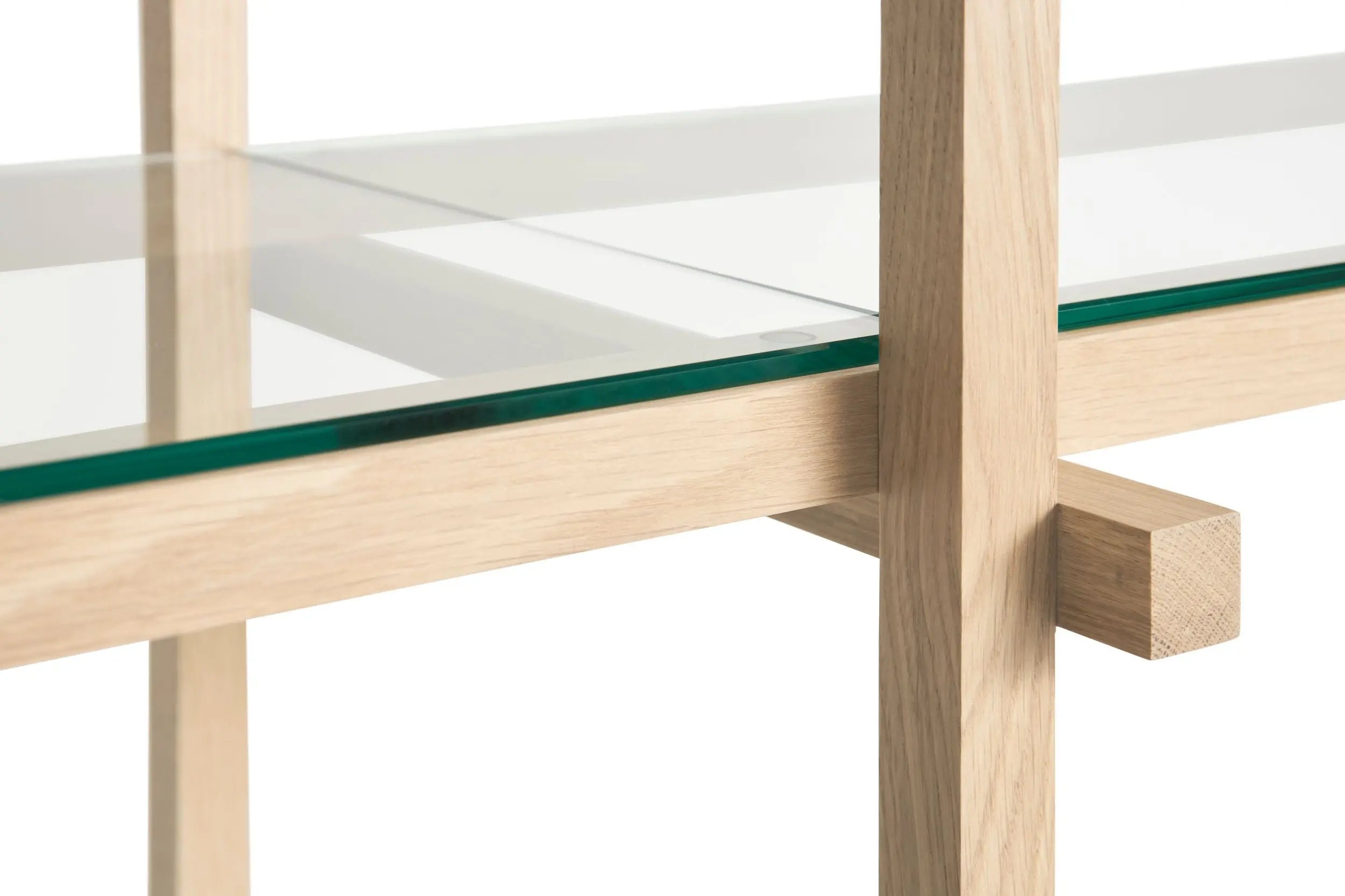 HAY Woody 2.0 Low hyllykkö tammi/lasi HAY