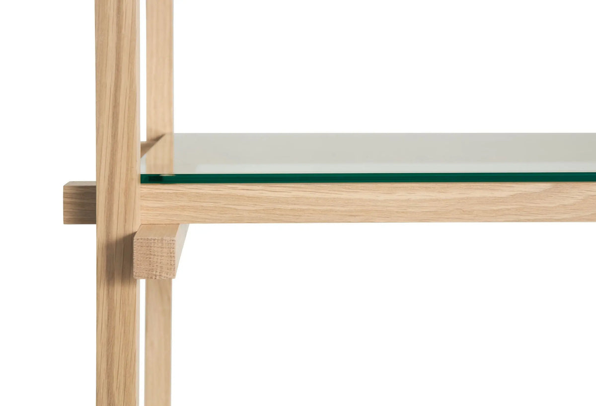 HAY Woody 2.0 Low hyllykkö tammi/lasi HAY