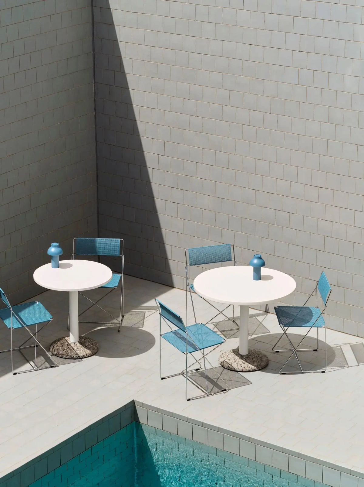 HAY X-Line Outdoor tuoli sininen/galvanoitu HAY