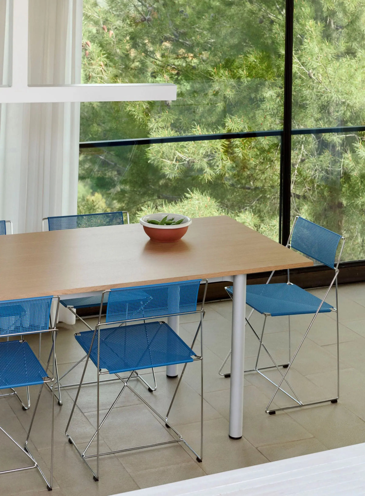 HAY X-Line Outdoor tuoli sininen/galvanoitu HAY