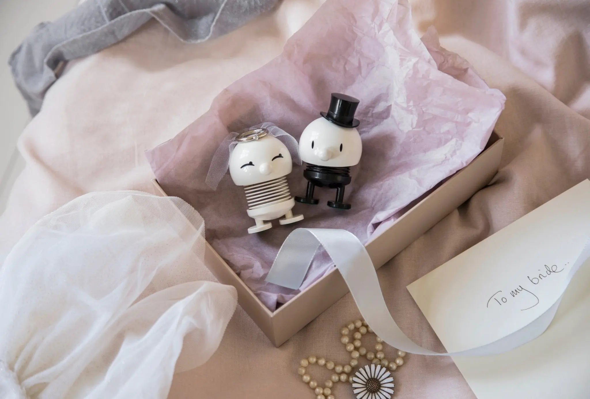 Hoptimist Morsian&Sulhanen figuuri valkoinen - Laatukaluste