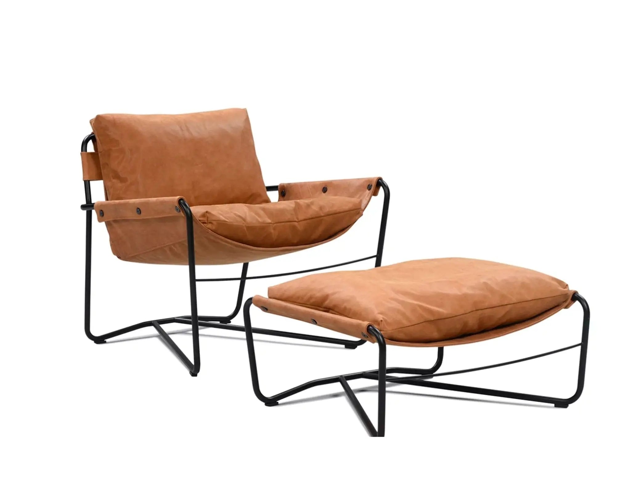 Interface Bug lepotuoli matala Dunes-nahka, konjakki - Laatukaluste