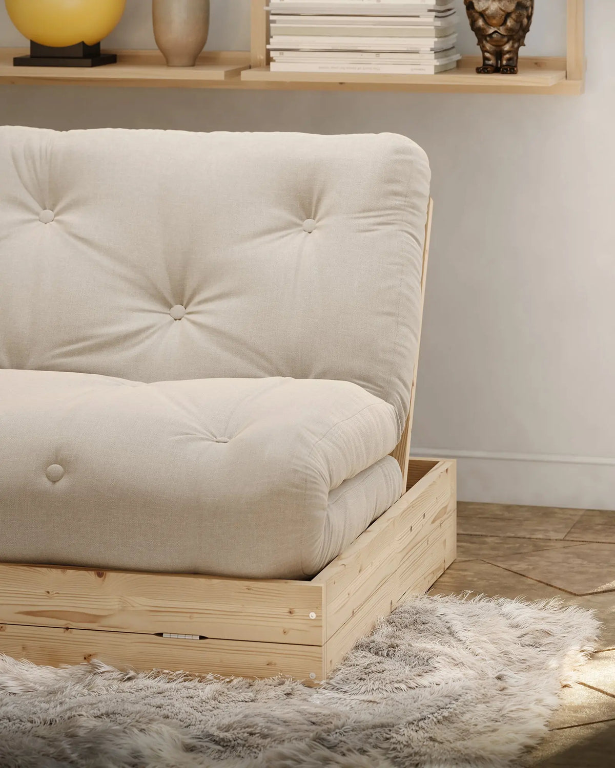 Karup Design Flip 140x200 vuodesohva mänty/beige Karup Design