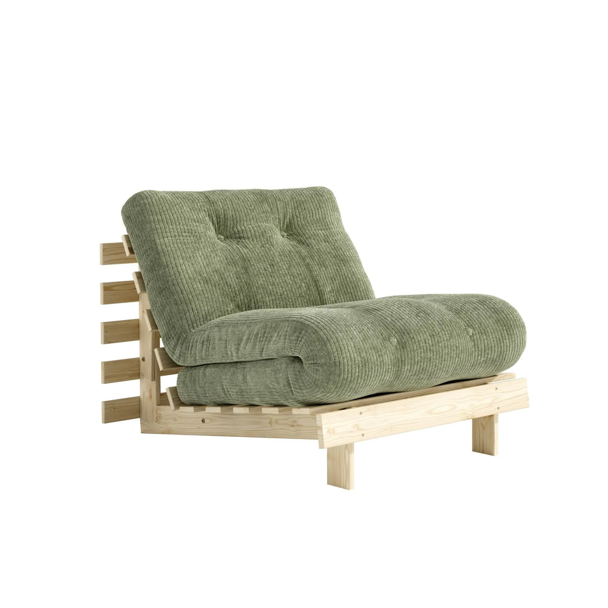 Karup Roots 90 vuodetuoli mänty/khaki green Karup