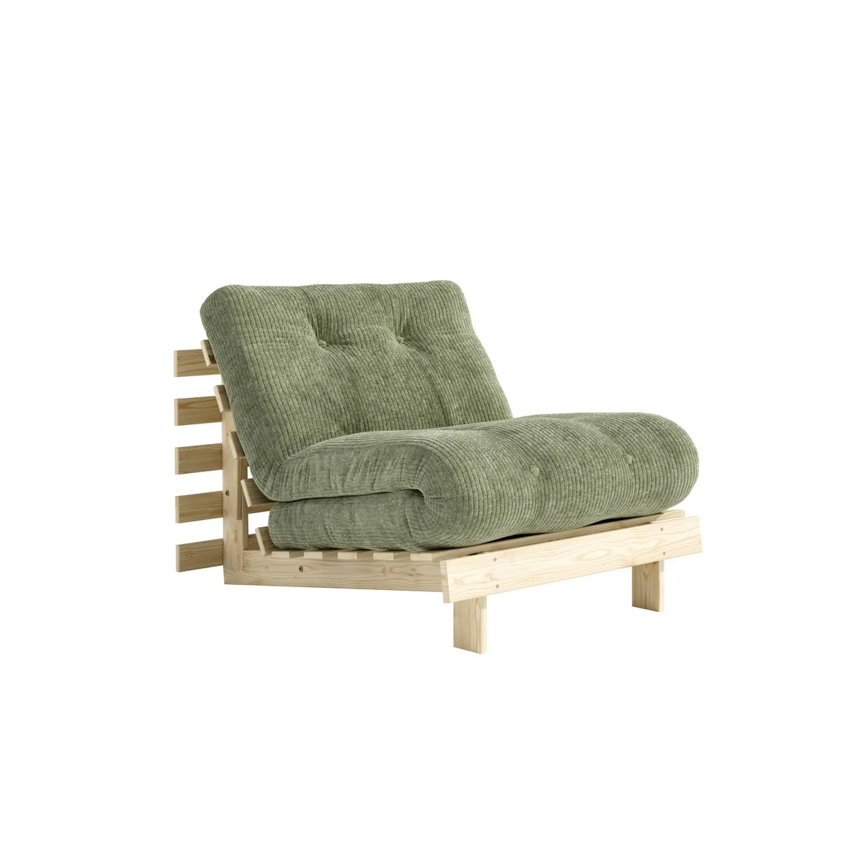 Karup Roots 90 vuodetuoli mänty/khaki green Karup
