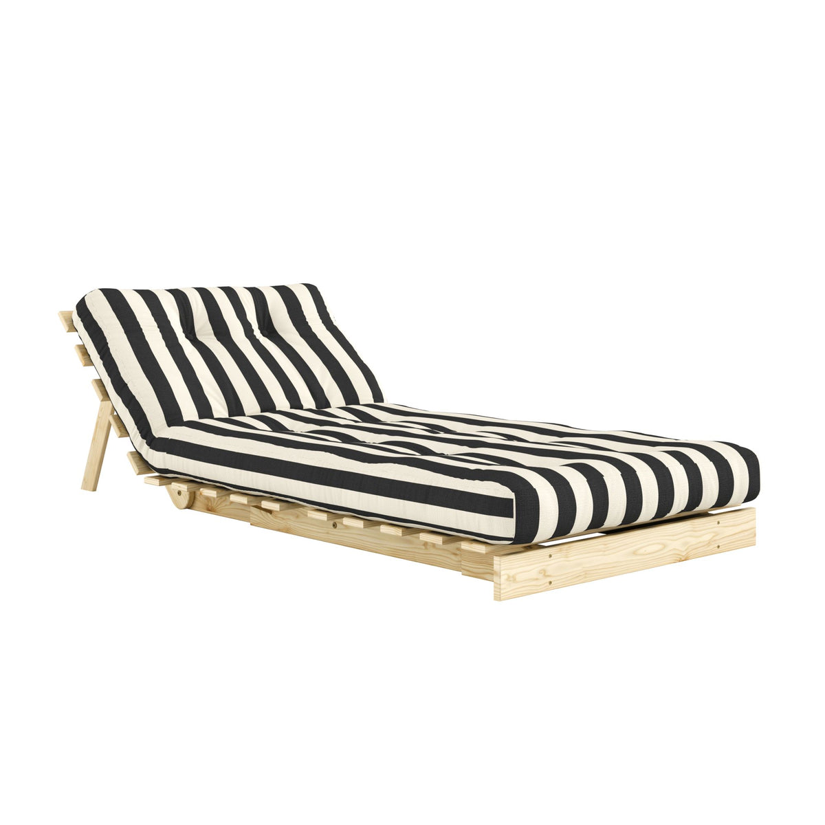 Karup Roots 90 bed chair pine/black-white