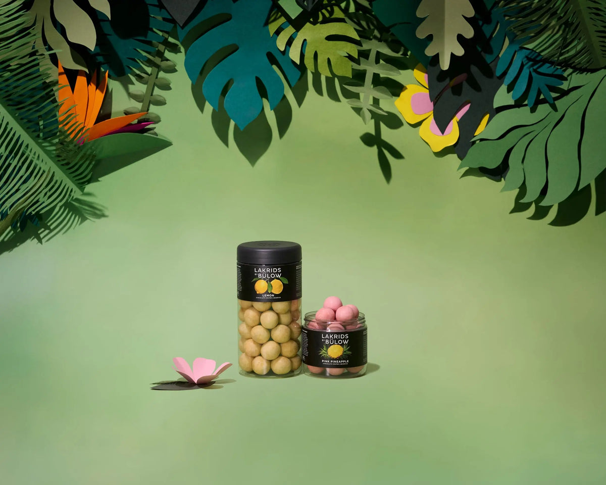 Lakrids by Bülow SUMMER Pink Pineapple lakritsipurkki pieni Lakrids by Bülow