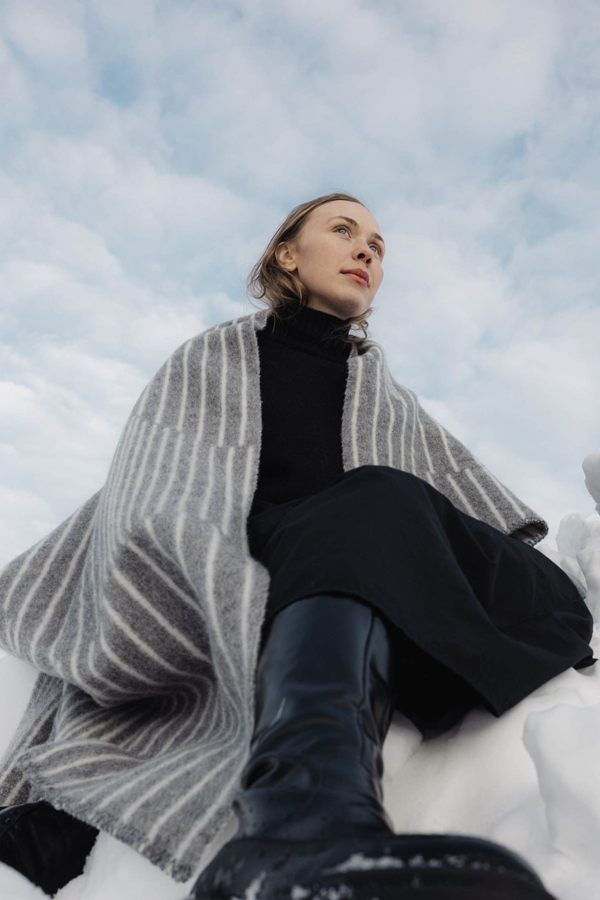 Lapuan Kankurit Aurora huopa harmaa/valkoinen Lapuan Kankurit