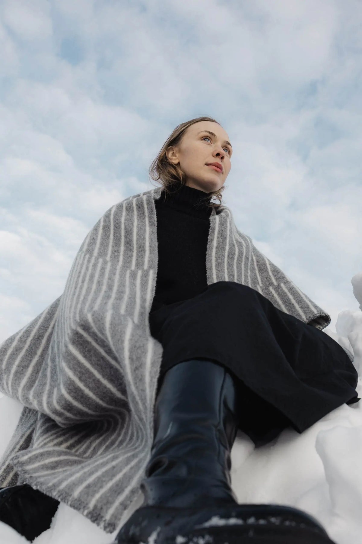 Lapuan Kankurit Aurora huopa harmaa/valkoinen Lapuan Kankurit