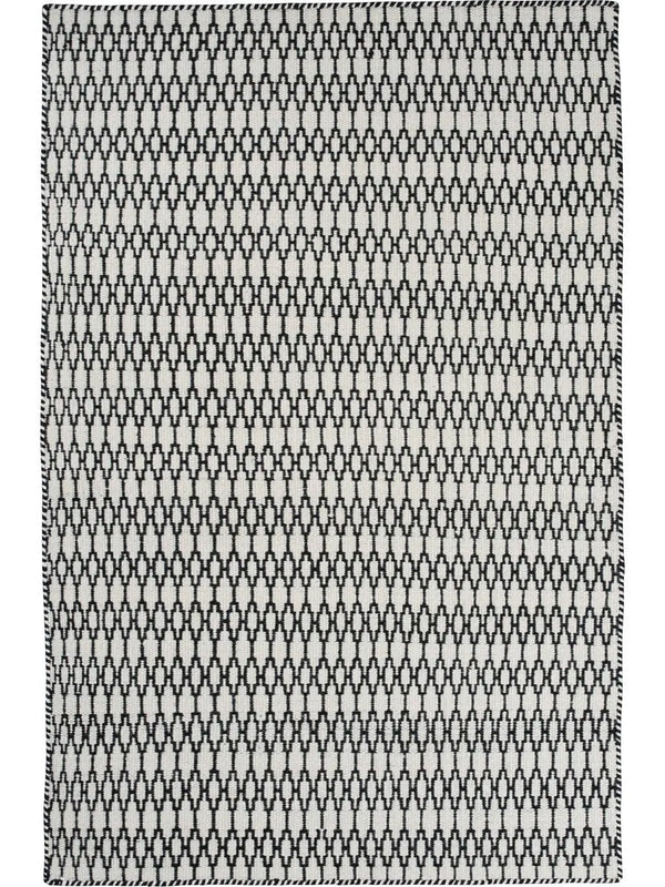 Linie Design Elliot matto 200x300 musta/valkoinen - Laatukaluste