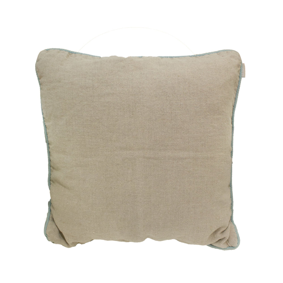 Linum Leila tyynynpäällinen 50x50 turkoosi/beige - Laatukaluste