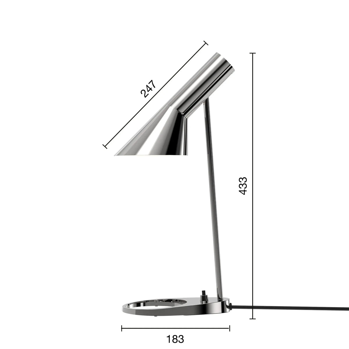 Louis Poulsen AJ Mini pöytävalaisin ruostumaton teräs Louis Poulsen
