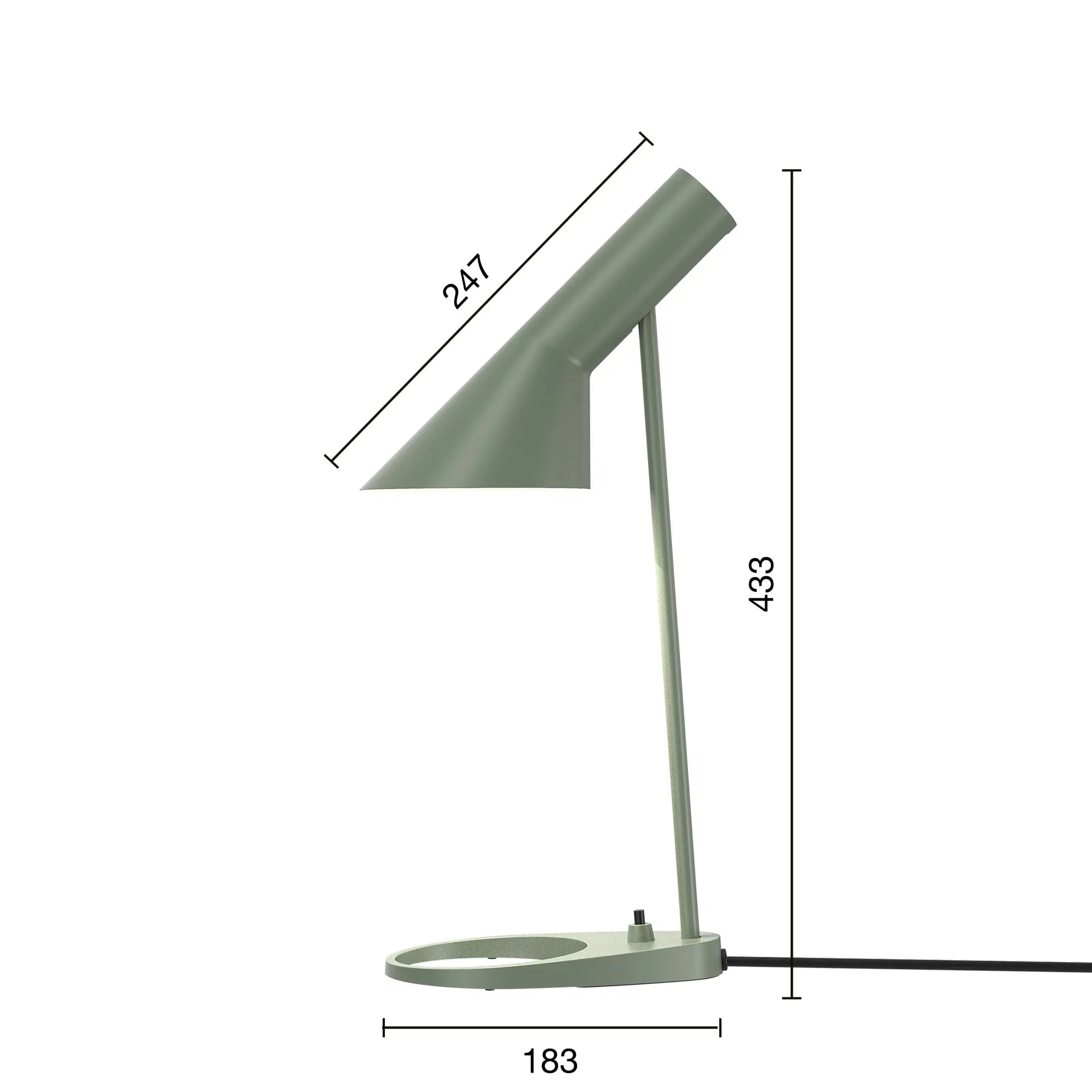 Louis Poulsen AJ Mini pöytävalaisin vaalea petrooli Louis Poulsen