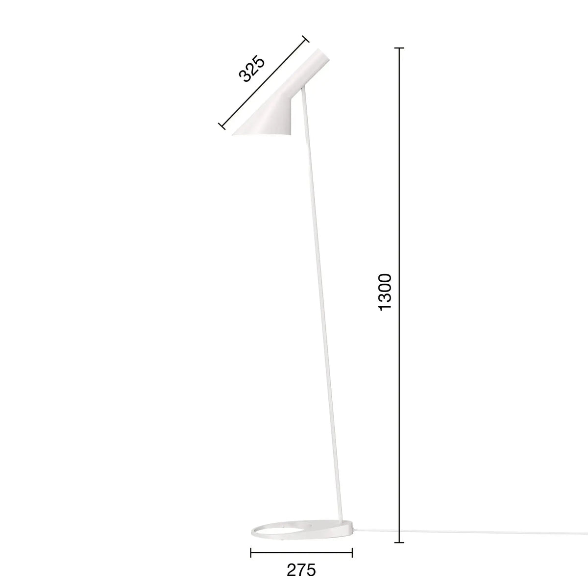 Louis Poulsen AJ lattiavalaisin valkoinen Louis Poulsen