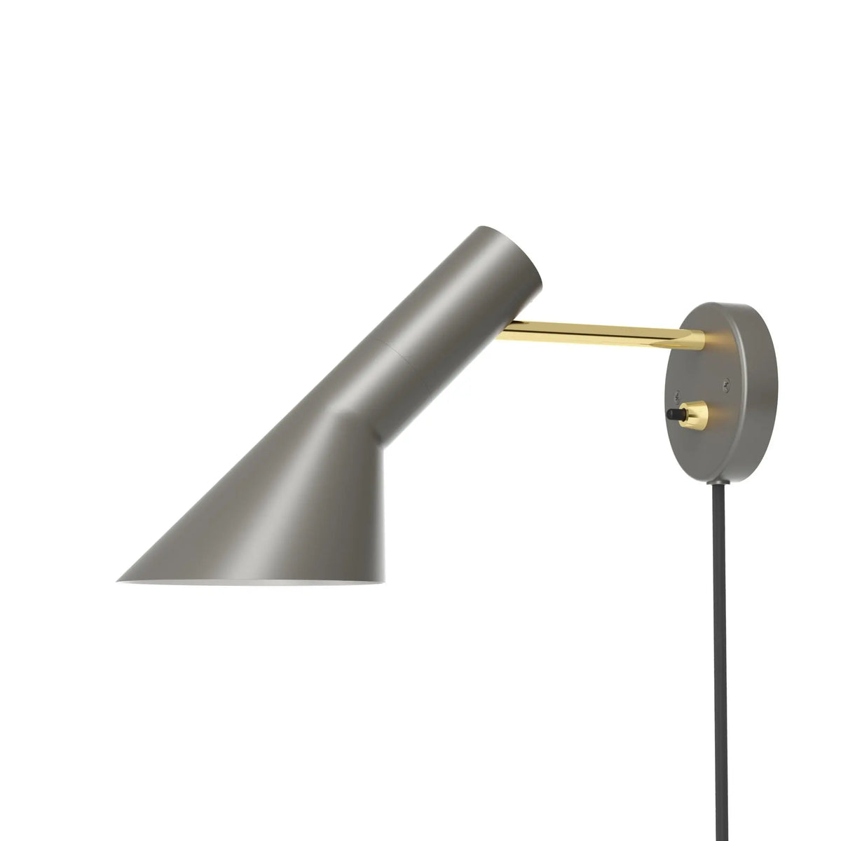 Louis Poulsen AJ seinävalaisin lämmin harmaa/messinki Louis Poulsen