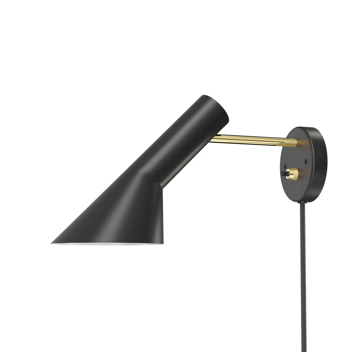 Louis Poulsen AJ seinävalaisin musta/messinki Louis Poulsen