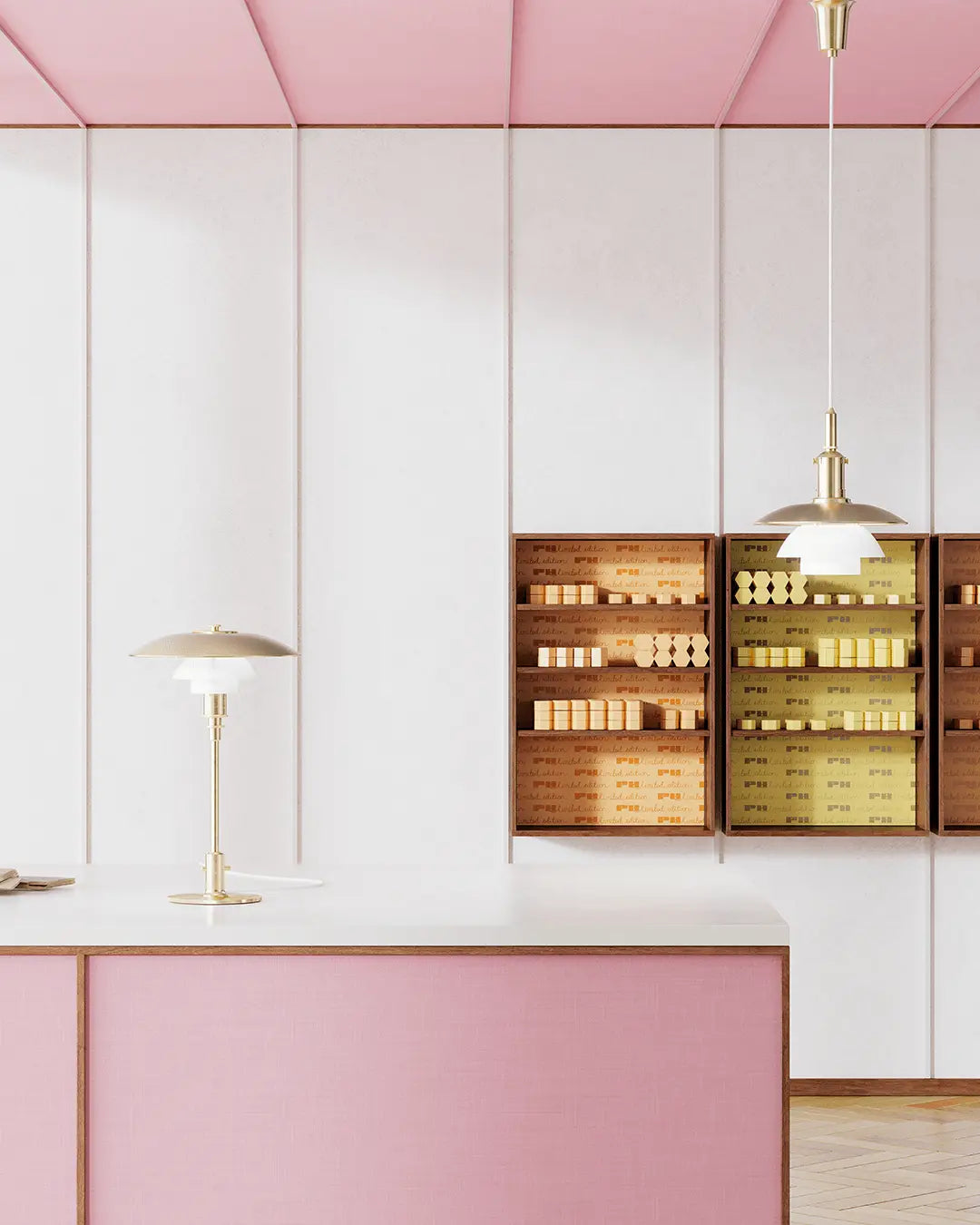 Louis Poulsen PH 3/2 Limited Edition pöytävalaisin messinki - Laatukaluste