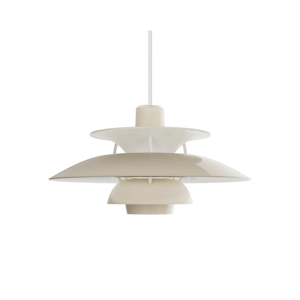 Louis Poulsen PH 5 320 Opal riippuvalaisin beige Louis Poulsen