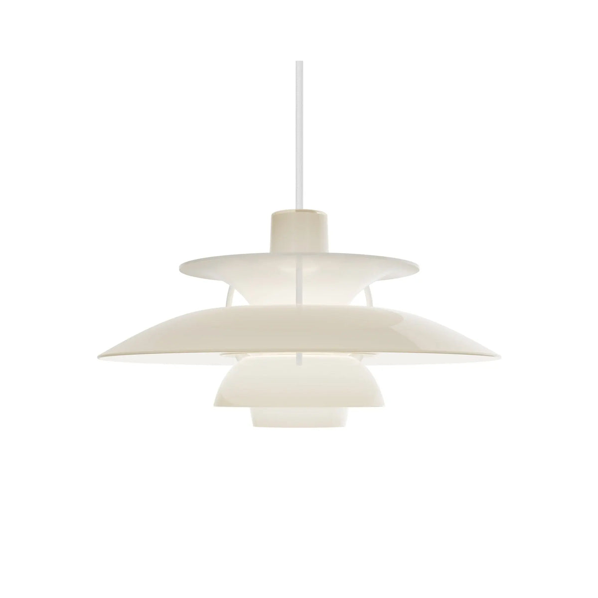 Louis Poulsen PH 5 320 Opal riippuvalaisin beige Louis Poulsen