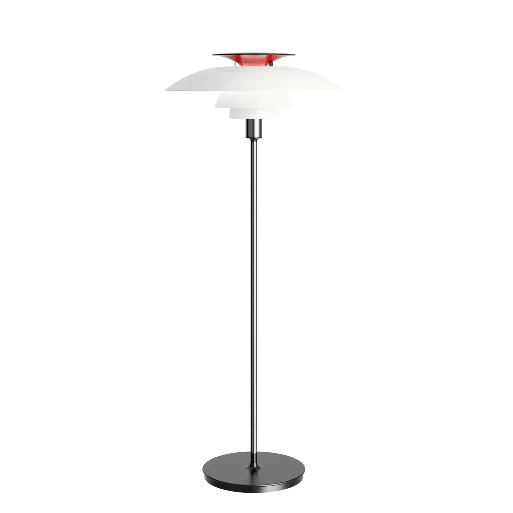 Louis Poulsen PH 80 lattiavalaisin valkoinen/kromi Louis Poulsen