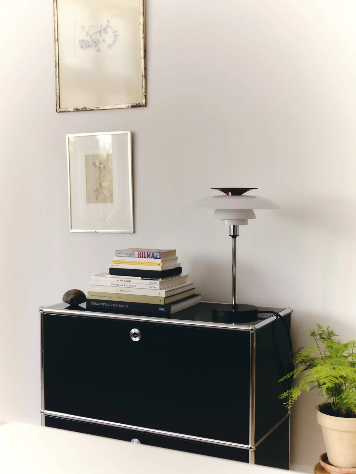 Louis Poulsen PH 80 pöytävalaisin valkoinen/kromi Louis Poulsen