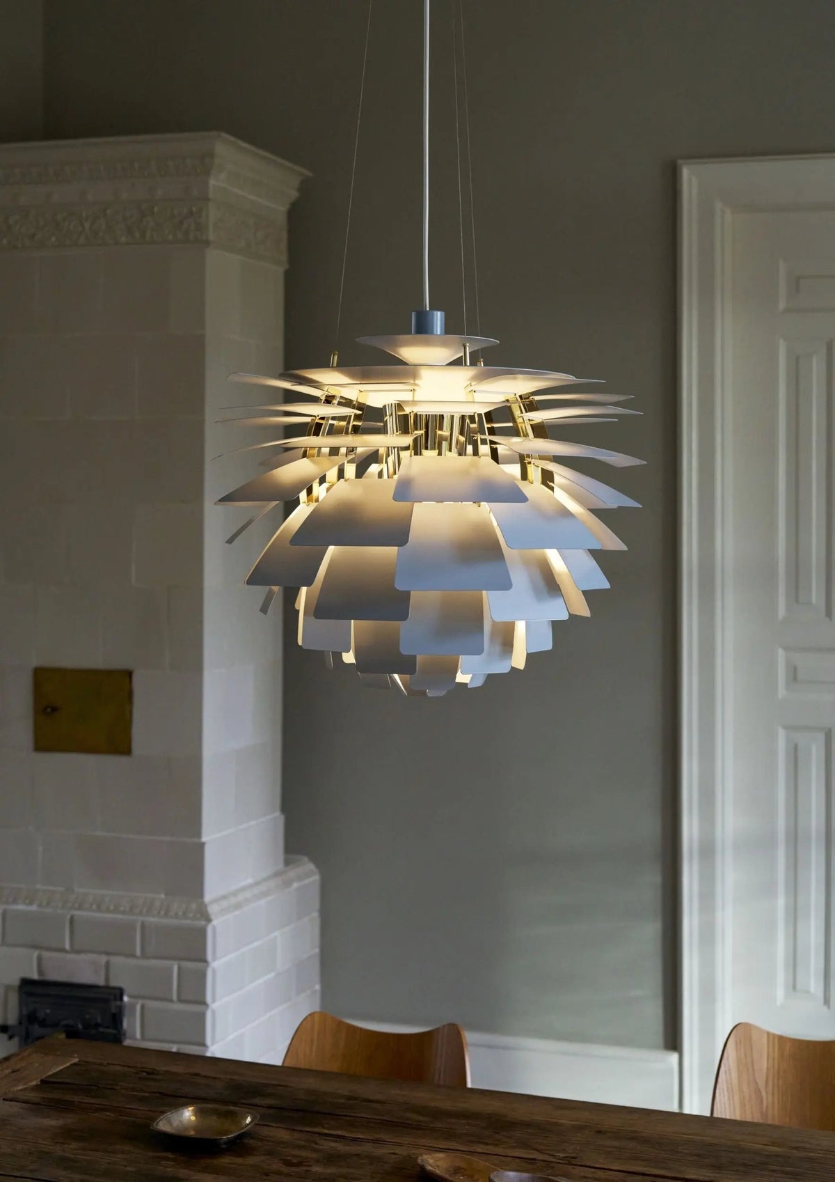 Louis Poulsen PH Artichoke Ø48 riippuvalaisin sininen/messinki Louis Poulsen