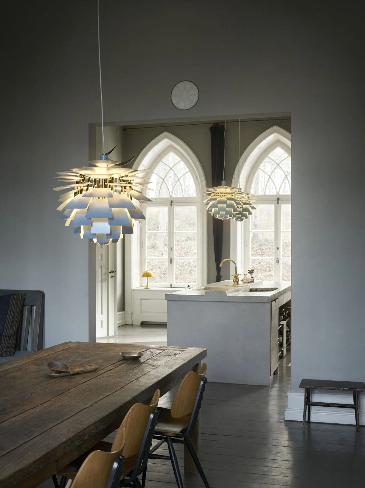 Louis Poulsen PH Artichoke Ø48 riippuvalaisin sininen/messinki Louis Poulsen