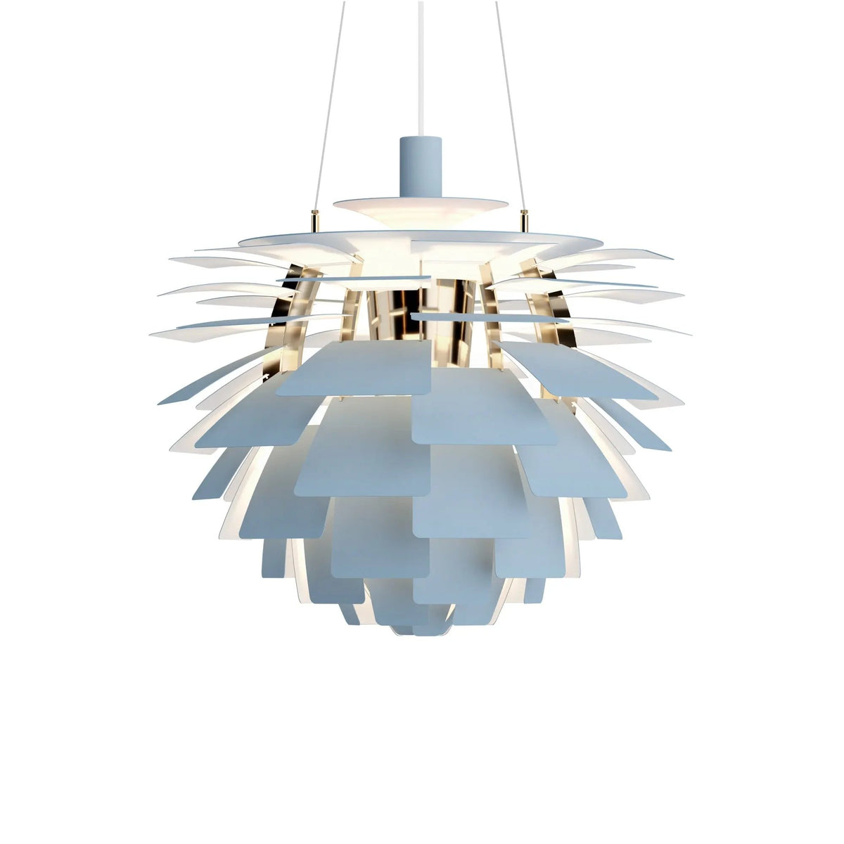 Louis Poulsen PH Artichoke Ø60 riippuvalaisin sininen/messinki Louis Poulsen