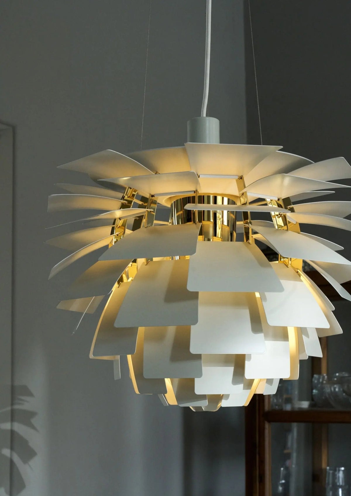 Louis Poulsen PH Artichoke Ø48 riippuvalaisin vihreä/messinki Louis Poulsen