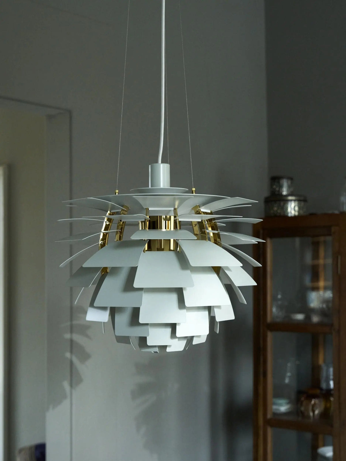 Louis Poulsen PH Artichoke Ø48 riippuvalaisin vihreä/messinki Louis Poulsen