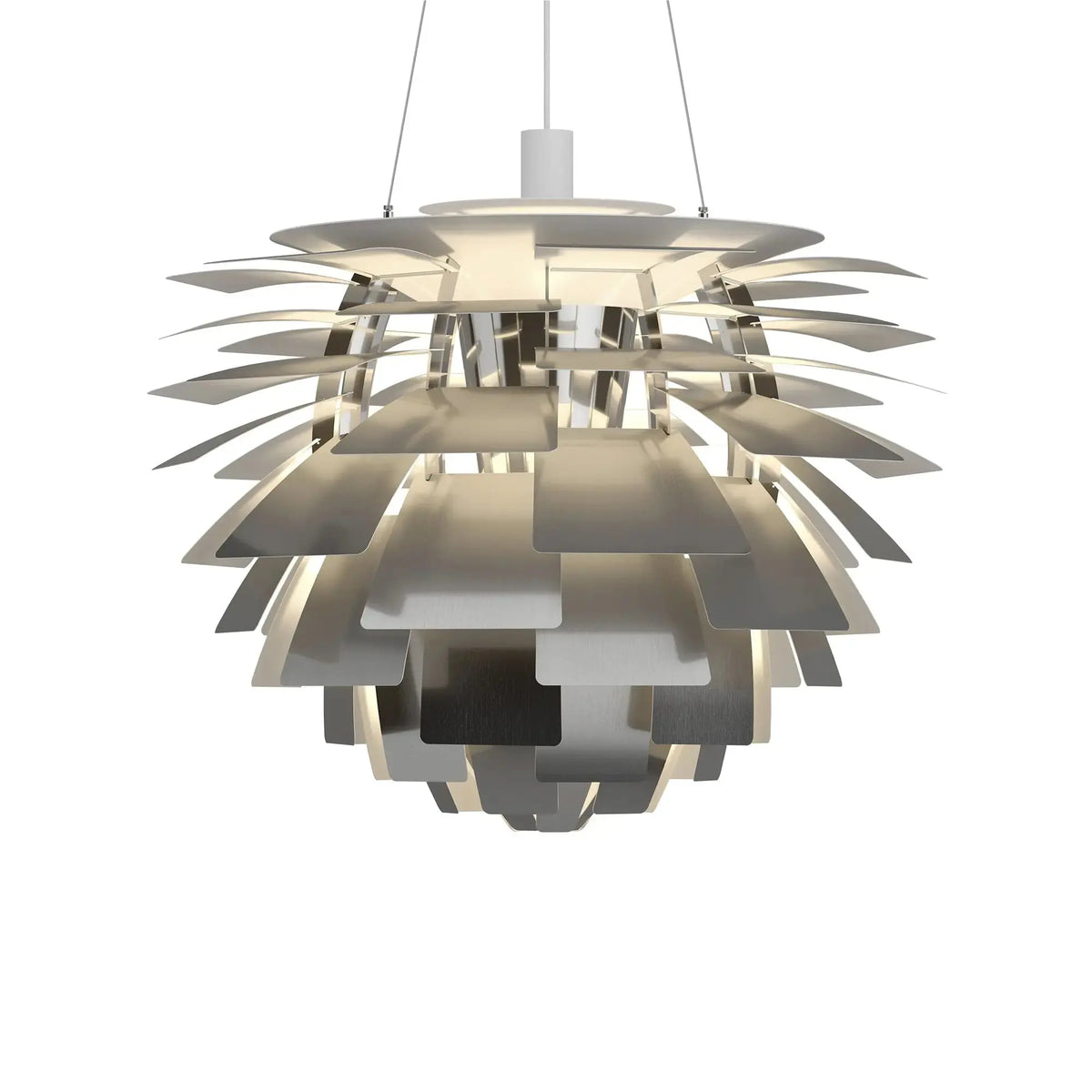 Louis Poulsen PH Artichoke riippuvalaisin Ø72cm ruostumaton teräs Louis Poulsen