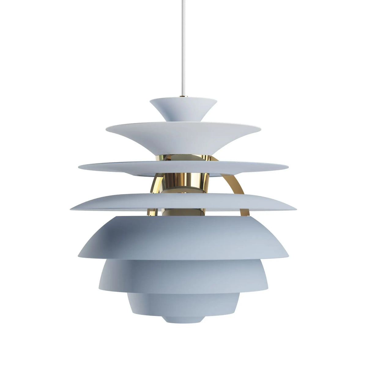 Louis Poulsen PH Snowball riippuvalaisin sininen/messinki Louis Poulsen