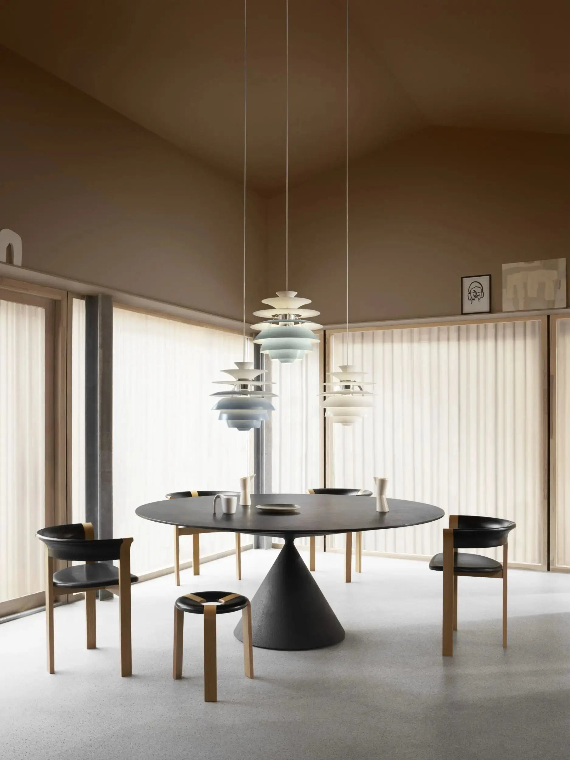 Louis Poulsen PH Snowball riippuvalaisin sininen/kromi Louis Poulsen