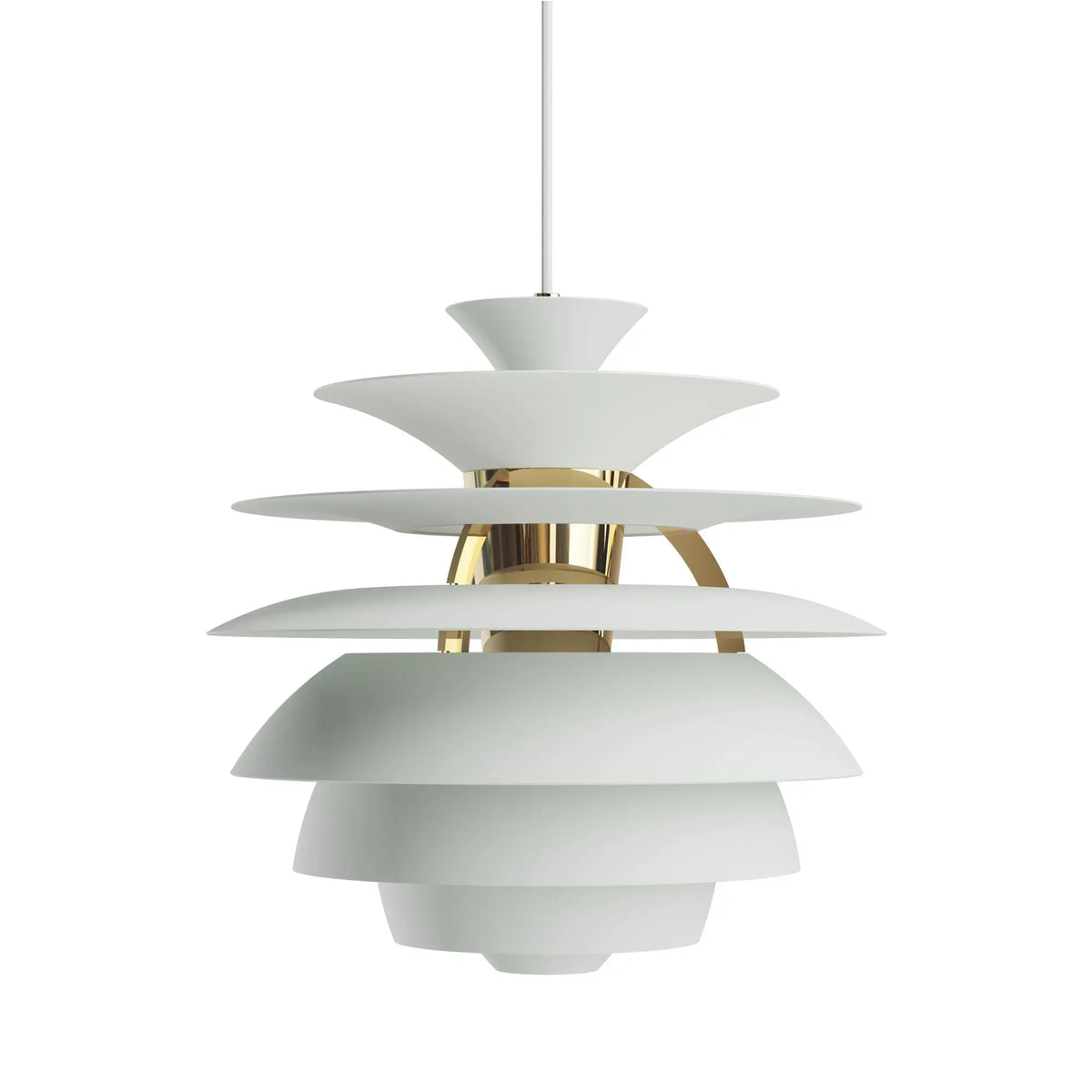 Louis Poulsen PH Snowball riippuvalaisin vihreä/messinki Louis Poulsen