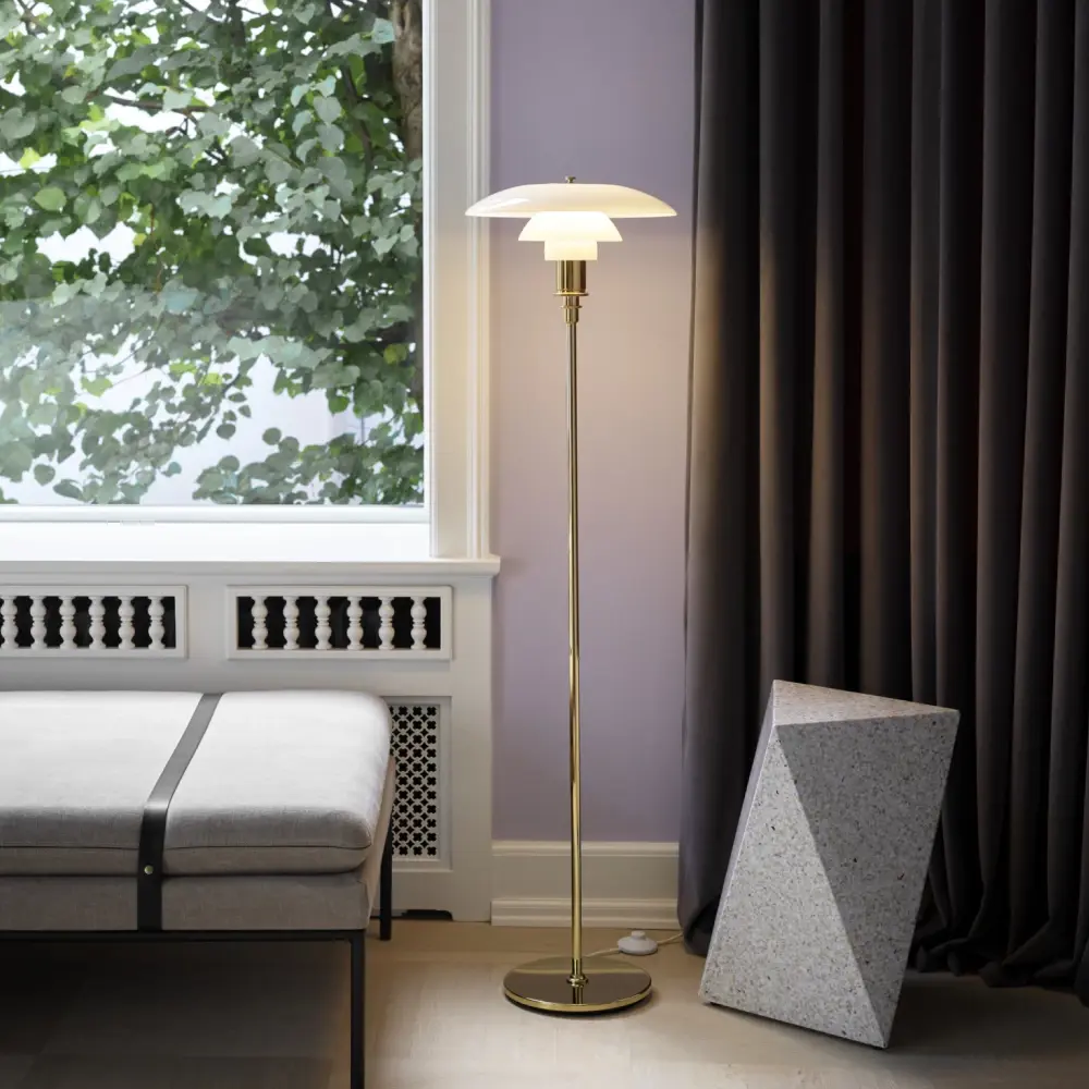 Louis Poulsen PH3½-2½ lattiavalaisin messinki Louis Poulsen