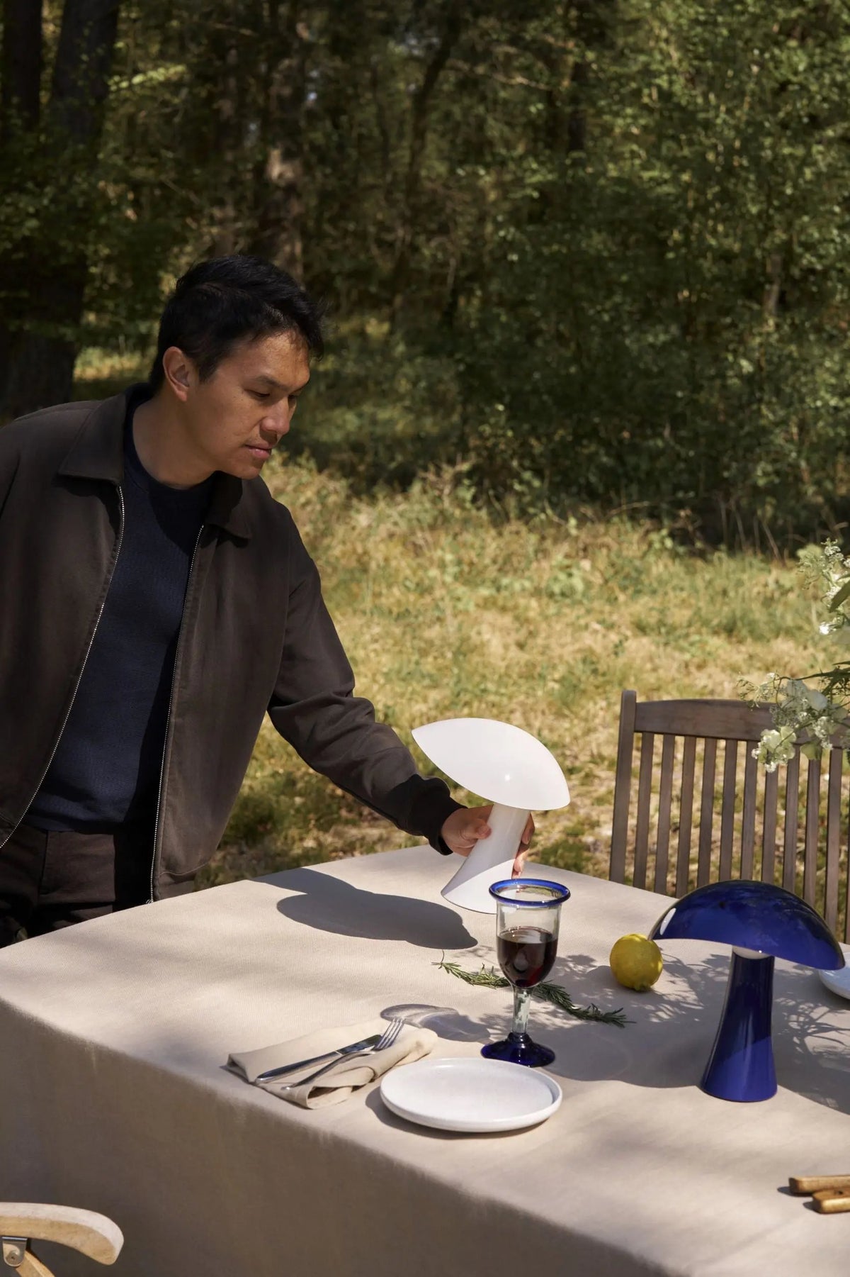 Louis Poulsen Rumee Portable pöytävalaisin valkoinen Louis Poulsen