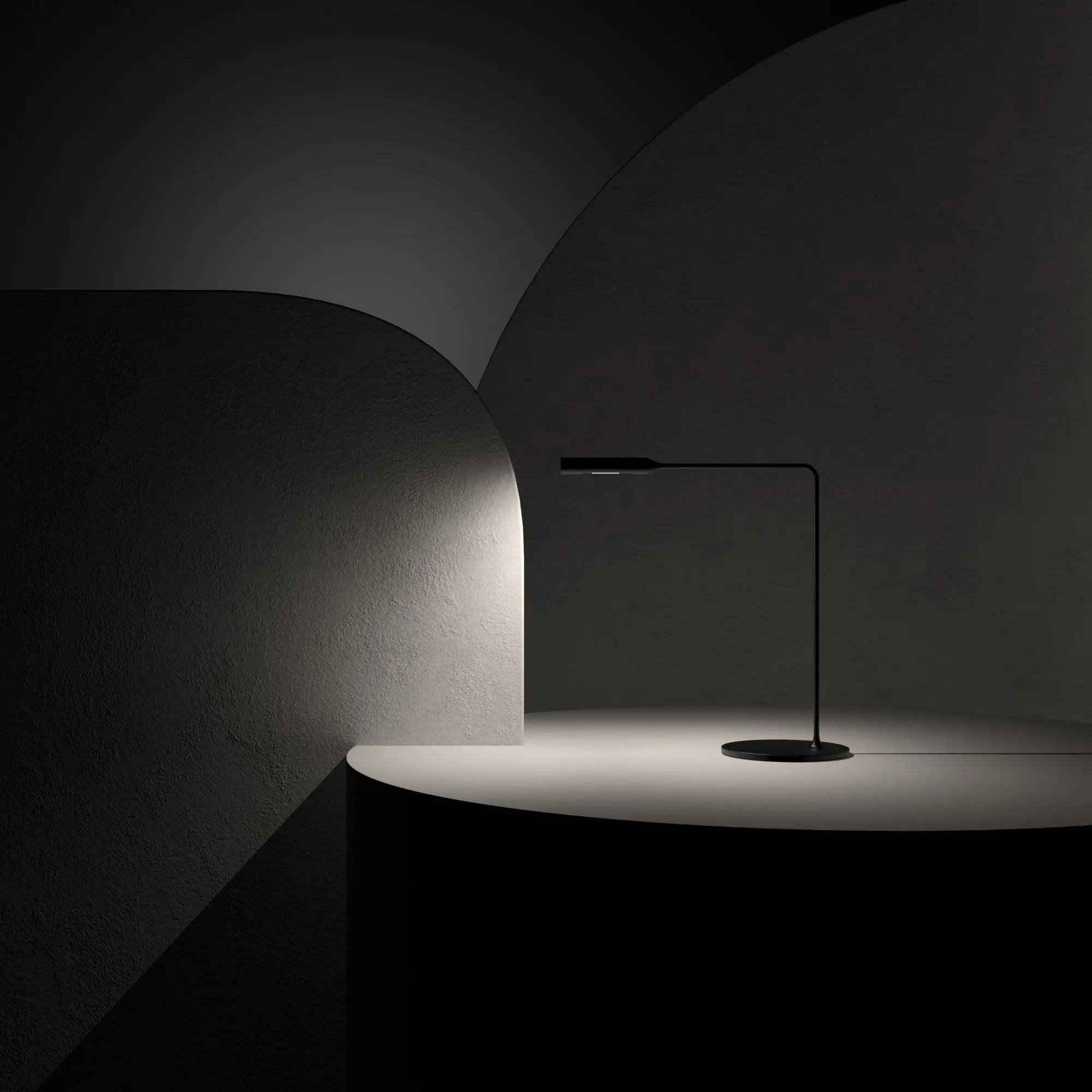 Lumina Flo Desk pöytävalaisin pehmeä musta Lumina