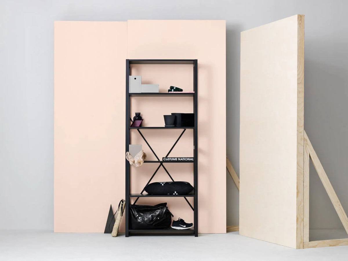 Lundia Classic 208x84 hyllykkö musta Lundia