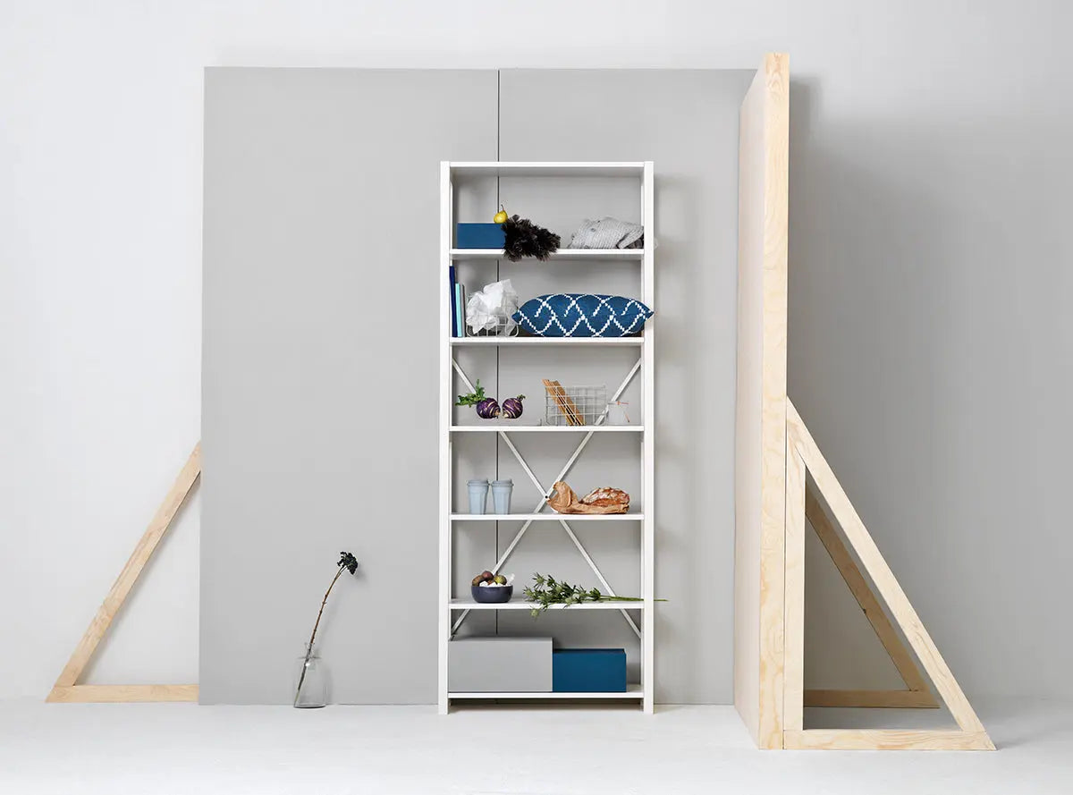 Lundia Classic 208x84 hyllykkö valkoinen Lundia