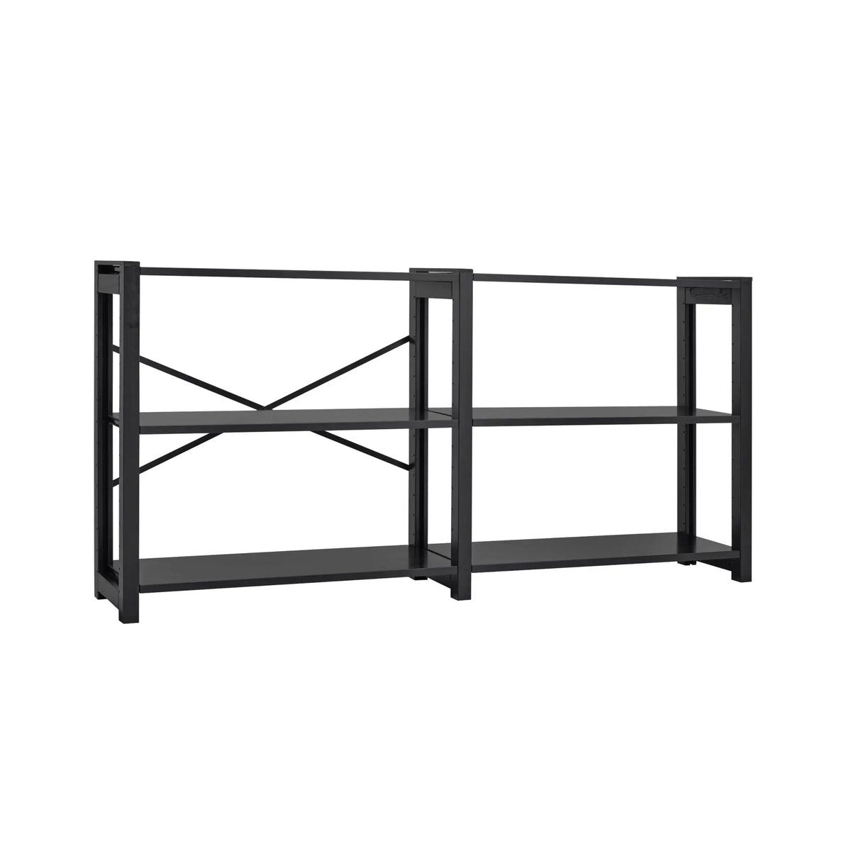 Lundia Classic 78x164 hyllykkö musta Lundia