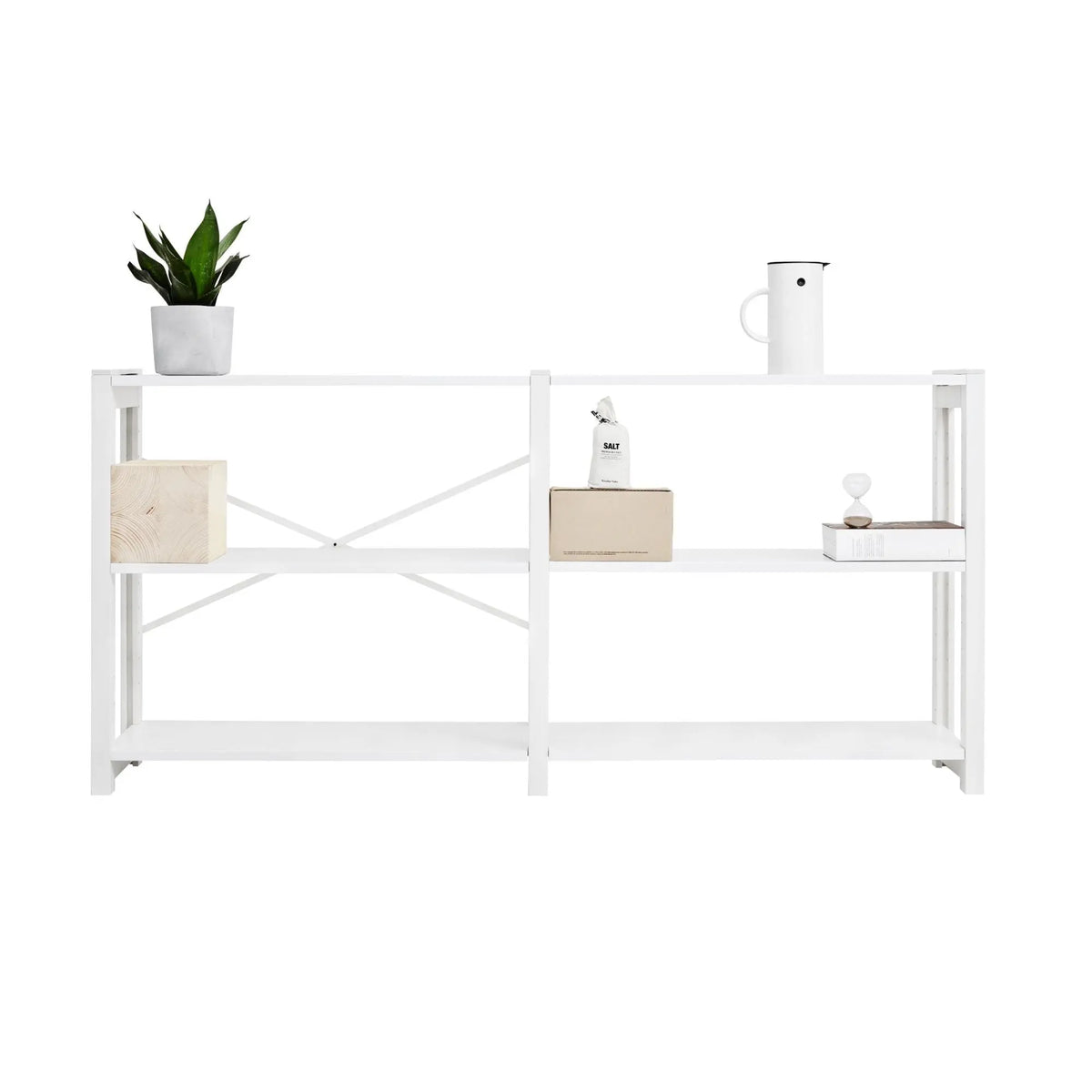 Lundia Classic 78x164 hyllykkö valkoinen Lundia